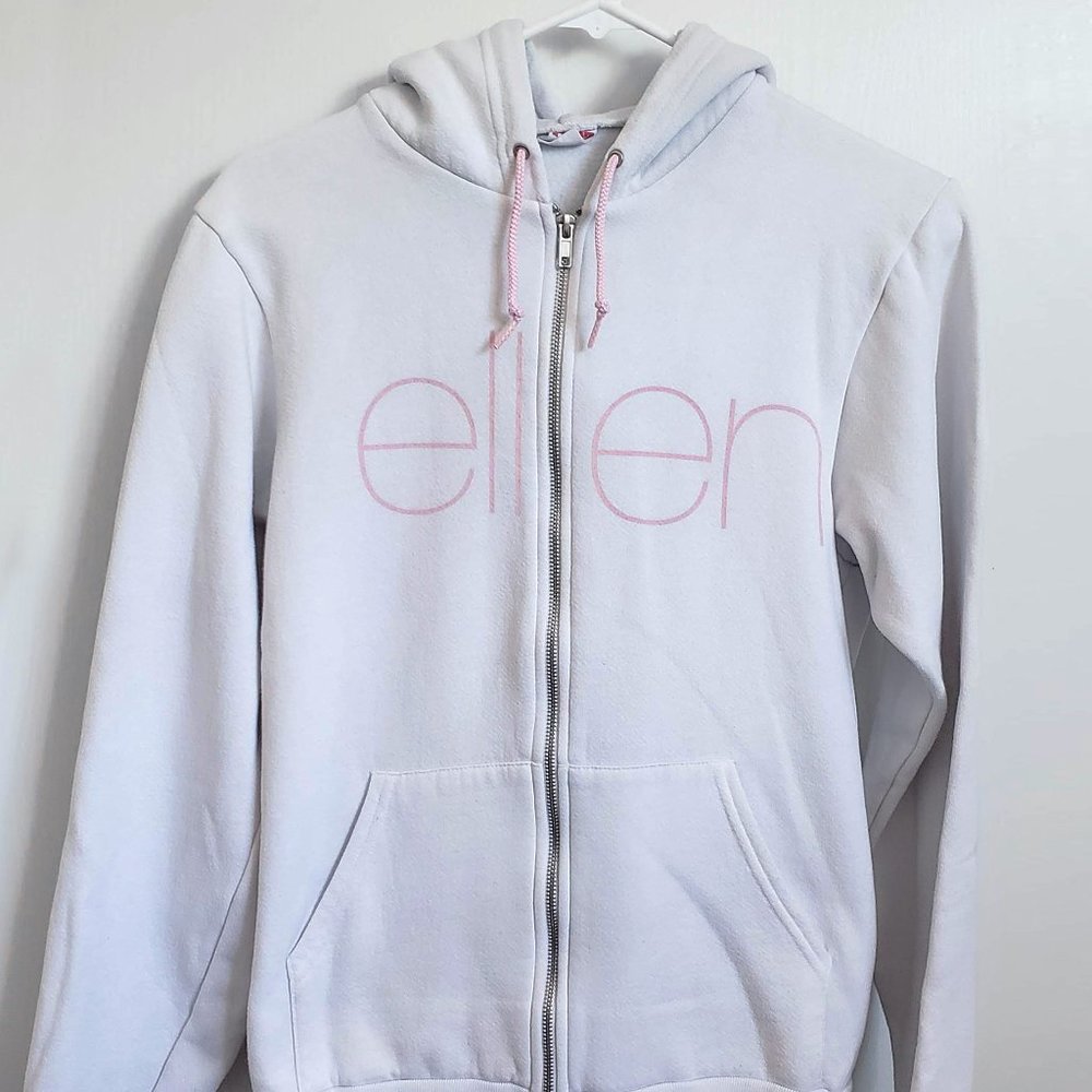 Ellen DeGenres White/Pink Hoodie